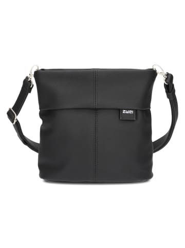 Zwei Mademoiselle.M Schultertasche 25 cm in nubuk black