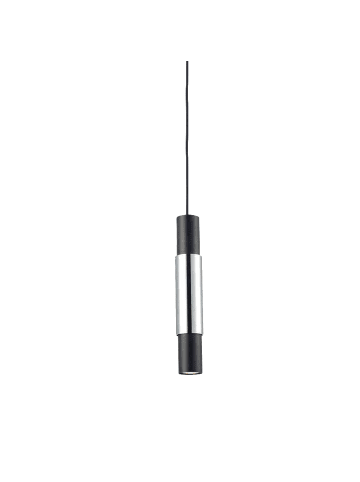 s.LUCE Hängelampe Crutch mit Deko Zylinder in Schwarz
