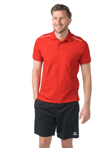 erima Herren Poloshirt in rot/weiss