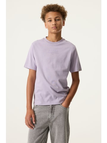 Garcia Basic T-Shirt Baumwolle Kurzarm in misty lilac