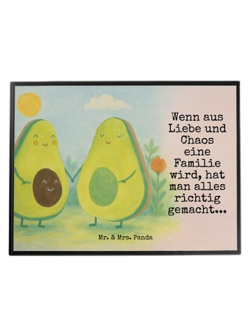 Mr. & Mrs. Panda tischpad Avocado Pärchen Design mit Spruch in Weiß