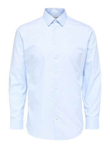 SELECTED HOMME Hemd SLHSLIMETHAN in Blau