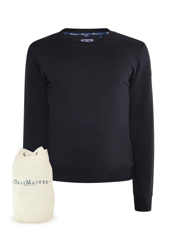 DreiMaster Maritim Sweatshirt + Shopping Bag - Set in Schwarz