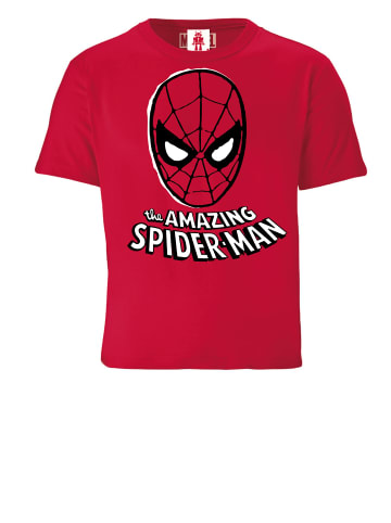 Logoshirt T-Shirt Spider-Man Mask in rot