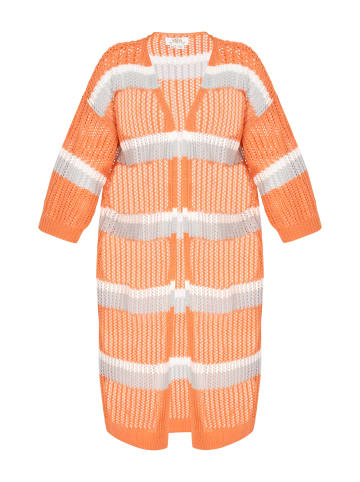 usha FESTIVAL Women Cardigan in offwhite grey orange