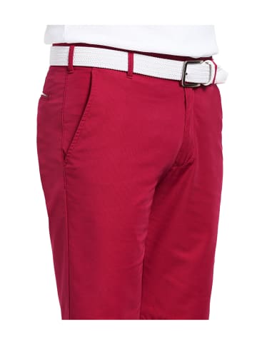 Meyer Chino Bermuda-Chino B-ST. ANDREWS mit französischen Einschubtaschen in rot