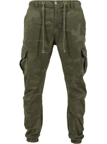 Urban Classics Cargo-Hosen in olive camo