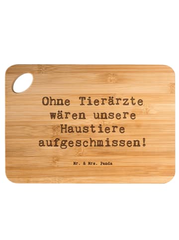Mr. & Mrs. Panda Holzbrett Spruch Tierarzt Helden mit Spruch in Braun