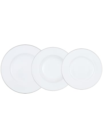 Villeroy & Boch 3-tlg. Tellerset Anmut Platinum No.1 in Weiß – in weiß