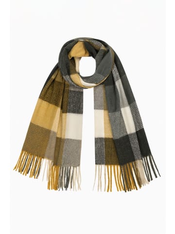 Faera Eleganter Schal mit Fransen für stilvolle Winter-Looks. in Anthrazit