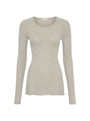 Seamless Basic T-shirt Cotton Elvira in Desert Melange