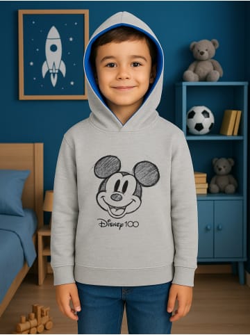 MICKEY Disney Mickey Mouse Hoodie Kapuzenpullover Sweatshirt in grau