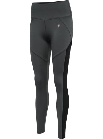 Hummel Sportleggings "Hmlnorma High Waist Tights" in Grau