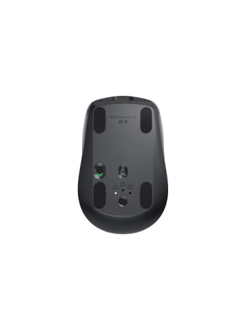 Logitech 6 Tasten Bluetooth Maus - Logitech MX Anywhere 3S mit USB-C-Ladekabel in Schwarz
