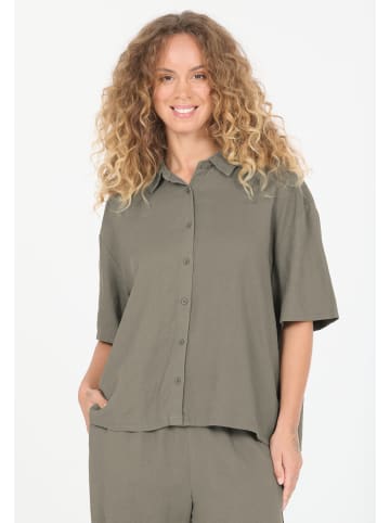 NOU Leinenhemd Natasha in 3211 Smokey Olive