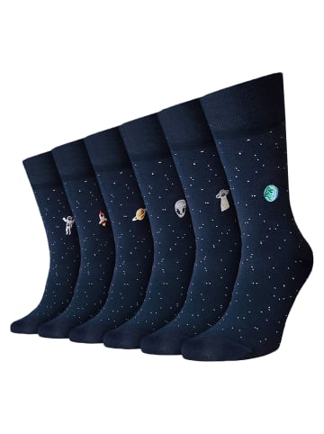 von Jungfeld Socken 6er Pack in Weltraumspaziergang