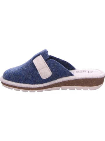 Tre Rose Pantoffel in blau