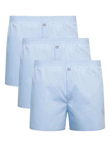 Jockey Boxershorts Everyday Woven 3 Stück in Hellblau