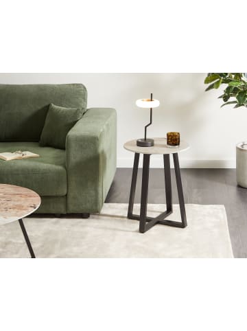 Beliani Beistelltisch IVINS in Schwarz/Weiß/Beige - (W) 45 x (H) 55 x (L) 45 cm