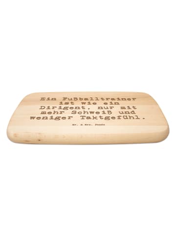 Mr. & Mrs. Panda Servierbrett Spruch Fußballtrainer Dirigent mit... in Transparent