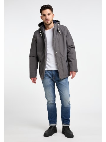 ICEBOUND Herren Wattierte Winterjacke in Steingrau