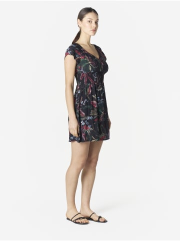 KOROSHI Frauenkleid mit kurzen Ärmeln in Schwarz