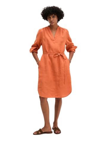 Marc O'Polo Leinenkleid loose in Warm Orange