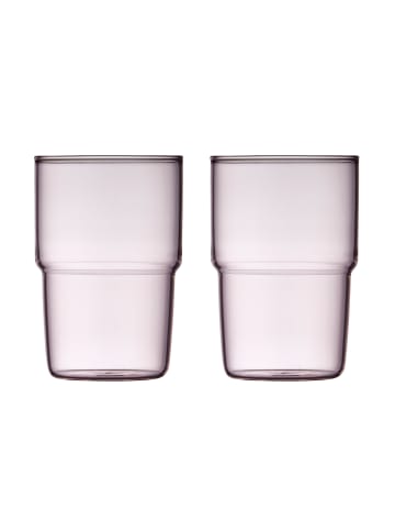 Lyngby Glas Trinkglas Torino in Pink