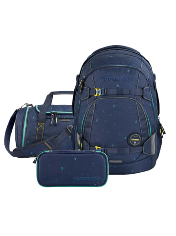 Coocazoo Schulrucksack-Set MATE, Mäppchen   Sporttasche in Happy Raindrops