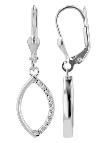 Adeliás Damen Anhänger aus 333 Gold mit Zirkonia in silber