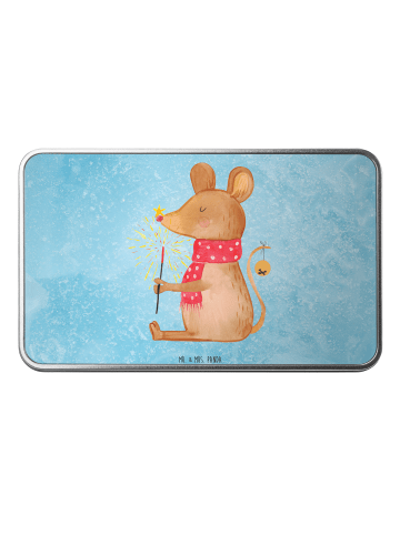 Mr. & Mrs. Panda Dose Maus Weihnachten ohne Spruch in Eisblau