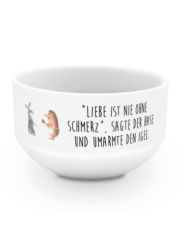 Mr. & Mrs. Panda schälchen Hase Igel mit Spruch in Weiß