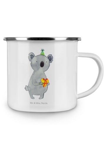 Mr. & Mrs. Panda Emaille Tasse Koala Geschenk ohne Spruch in Weiß