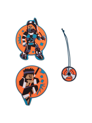 DerDieDas Zubehör Wechselbuttons 3tlg. (Happy Pixel) in Ninja Fighter