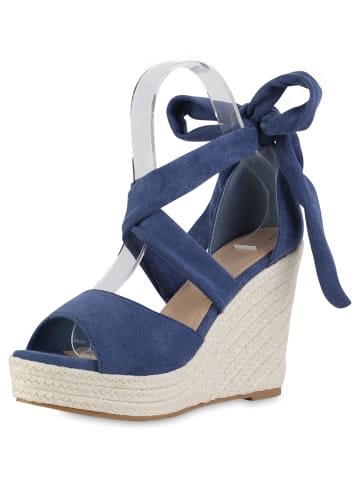 VAN HILL Keilsandaletten Clarissa in Blau