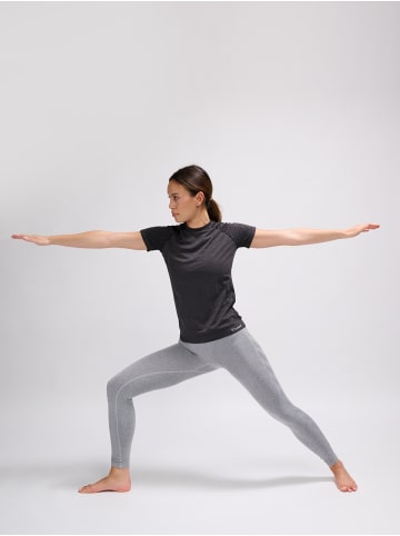 Hummel T-Shirt Raglanärmel Hmlci Multisport Damen in BLACK MELANGE