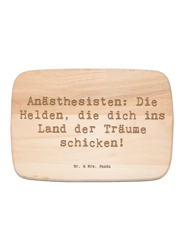 Mr. & Mrs. Panda Frühstücksbrettchen Holz Spruch Anästhesist Hel... in Transparent
