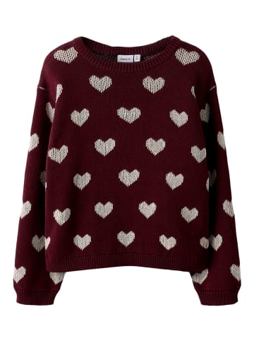 name it Strickpullover in Burgundy