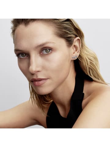 Pandora Damen-Ohrringe Ohrstecker Halo Herz Trilogie Silber