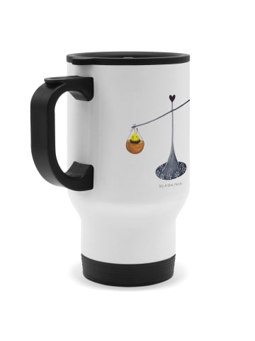 Mr. & Mrs. Panda Camping Becher Sternzeichen Waage ohne Spruch in Weiß