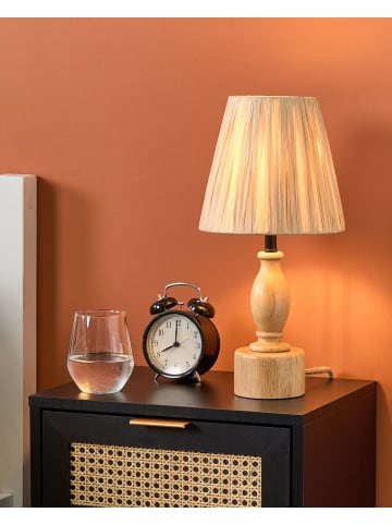 Beliani Nachttischleuchten MORONA in /Braun - (W) 20 x (H) 41 x (L) 20 cm