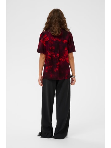 CULTURE Kurzarm-Bluse CUelsie Fitted in Red Flower