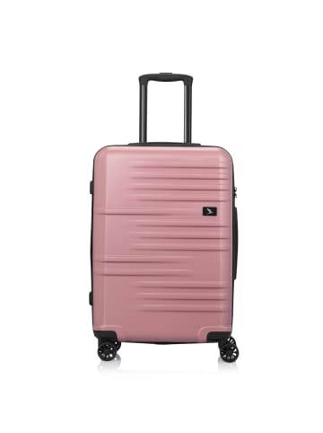 Pack Easy Mena 4 Rollen Trolley 64 cm mit Dehnfalte in pink