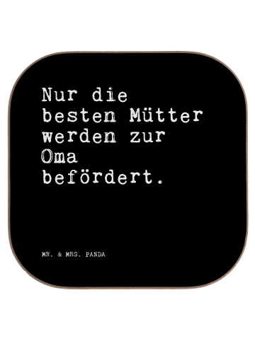 Mr. & Mrs. Panda Untersetzer Nur die besten Mütter... mit Spruch in Schwarz