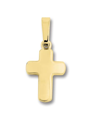 ONE ELEMENT  Kreuz Anhänger aus 333 Gelbgold in gold