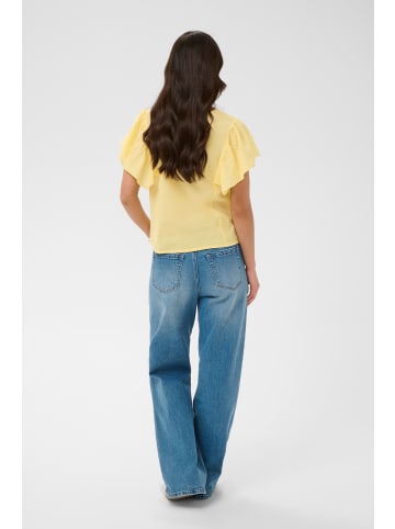 Kaffe Kurzarm-Bluse KAkarli Regular fit in Sunlight