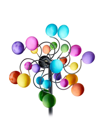 relaxdays Windrad in Bunt - (B)33 x (H)119 x (T)15,5 cm