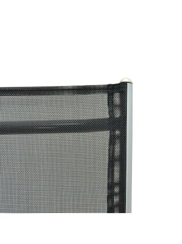 VCM  2er Aluminium Klappstuhl Textilbezug schwarz in Schwarz