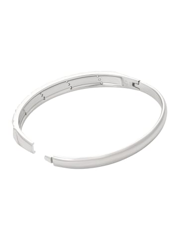 faina Women Bangle Bracelet With Rhinestones in Silver