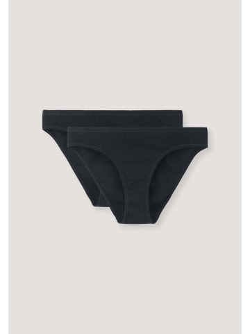 Hessnatur Slip Low Cut 2er-Set in schwarz